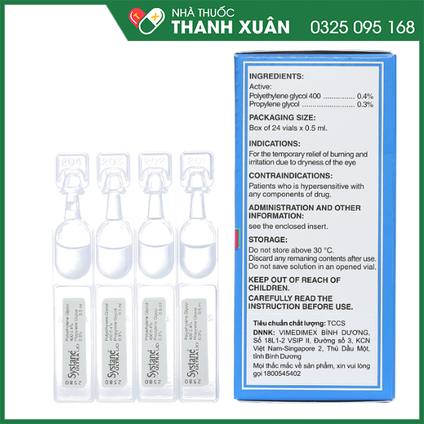 Systane Ultra UD giảm kích ứng mắt, khô mắt